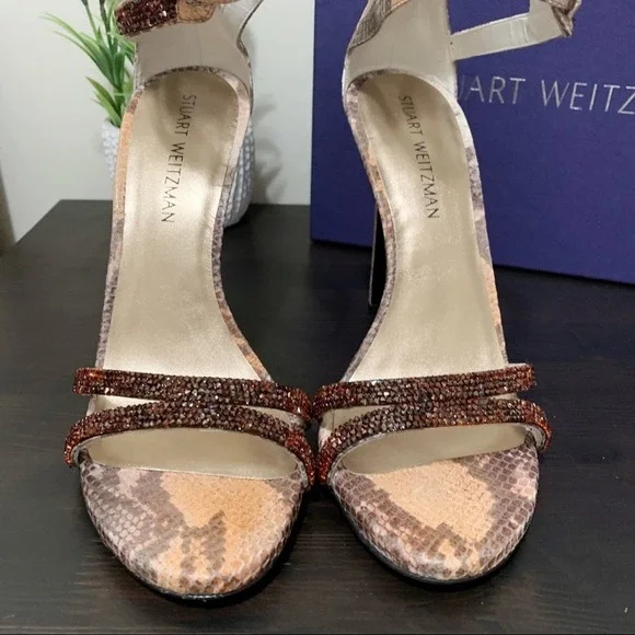 Rare Stuart Weitzman Crystalline Brick Ombré Heels